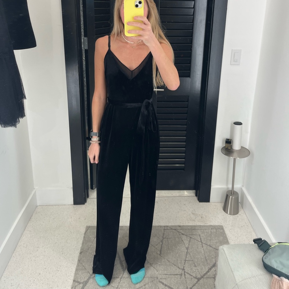 L’agence Black Velvet Jumpsuit
